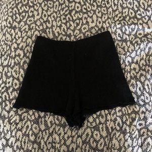 zara knit shorts